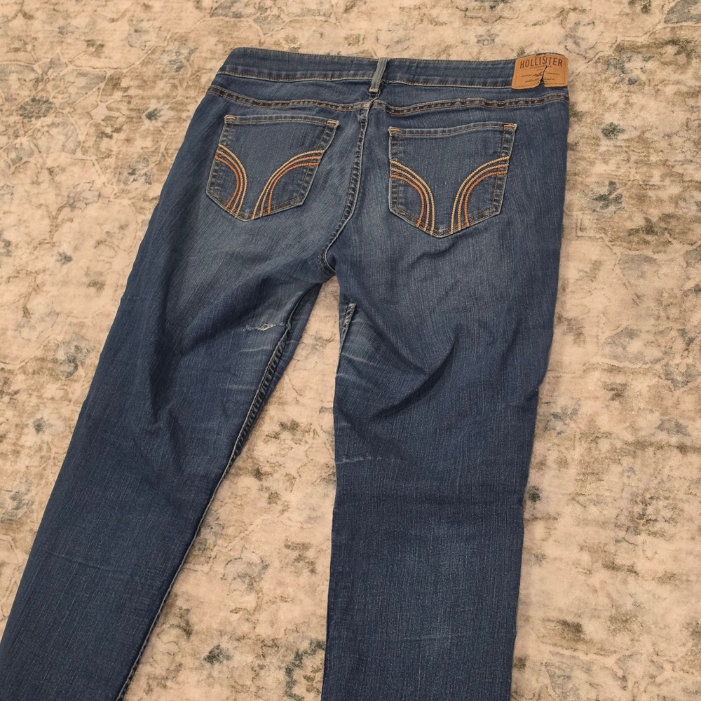 Hollister Bootcut Jeans Womens 11R W30 L33 Medium Wash Blue Denim Low Rise